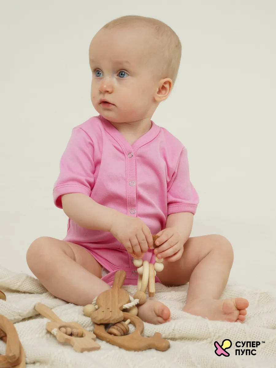 Боди 3 шт Супер Пупс нбр/3пр/бд/коррук/SK23розовыйлисточкиветочки - фото 24