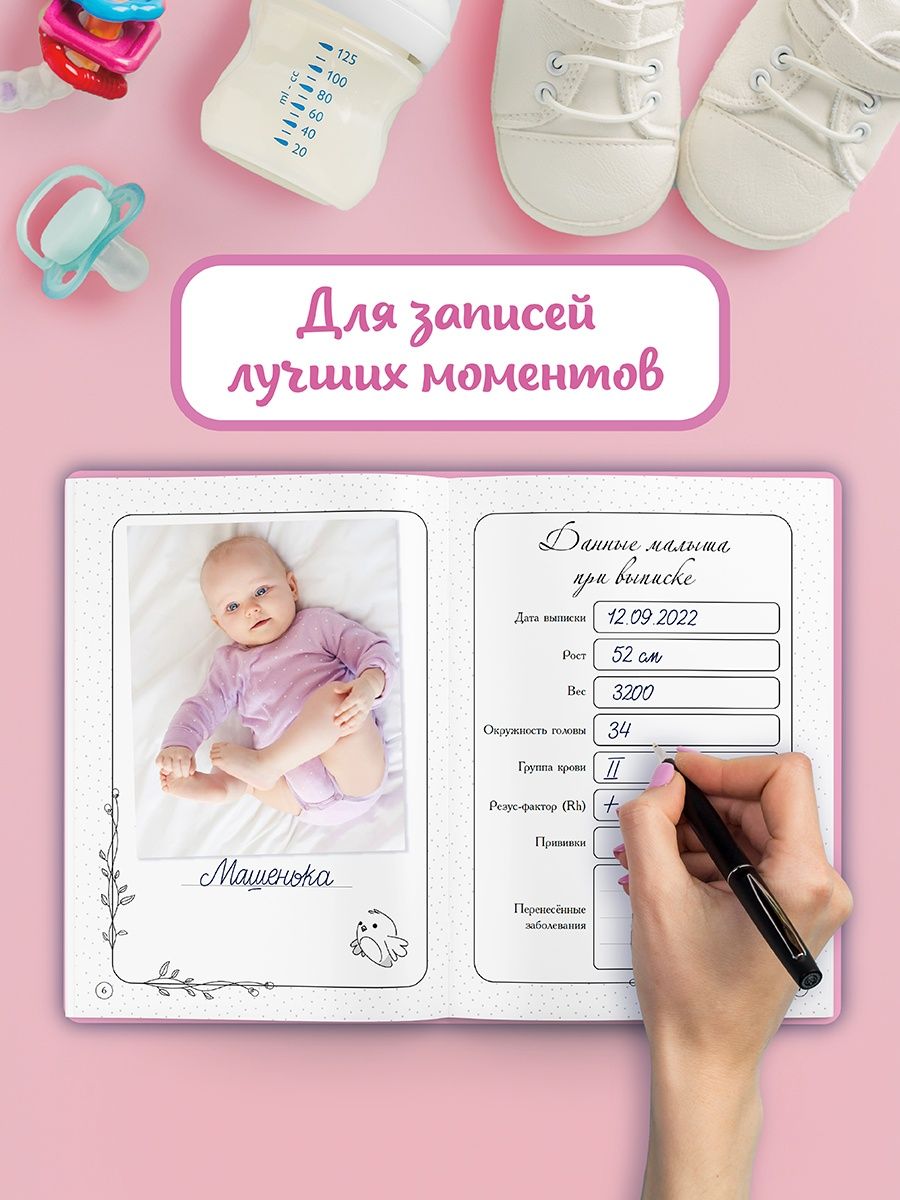 Блокнот Проф-Пресс Дневник развития малыша. Наша доченька - фото 4