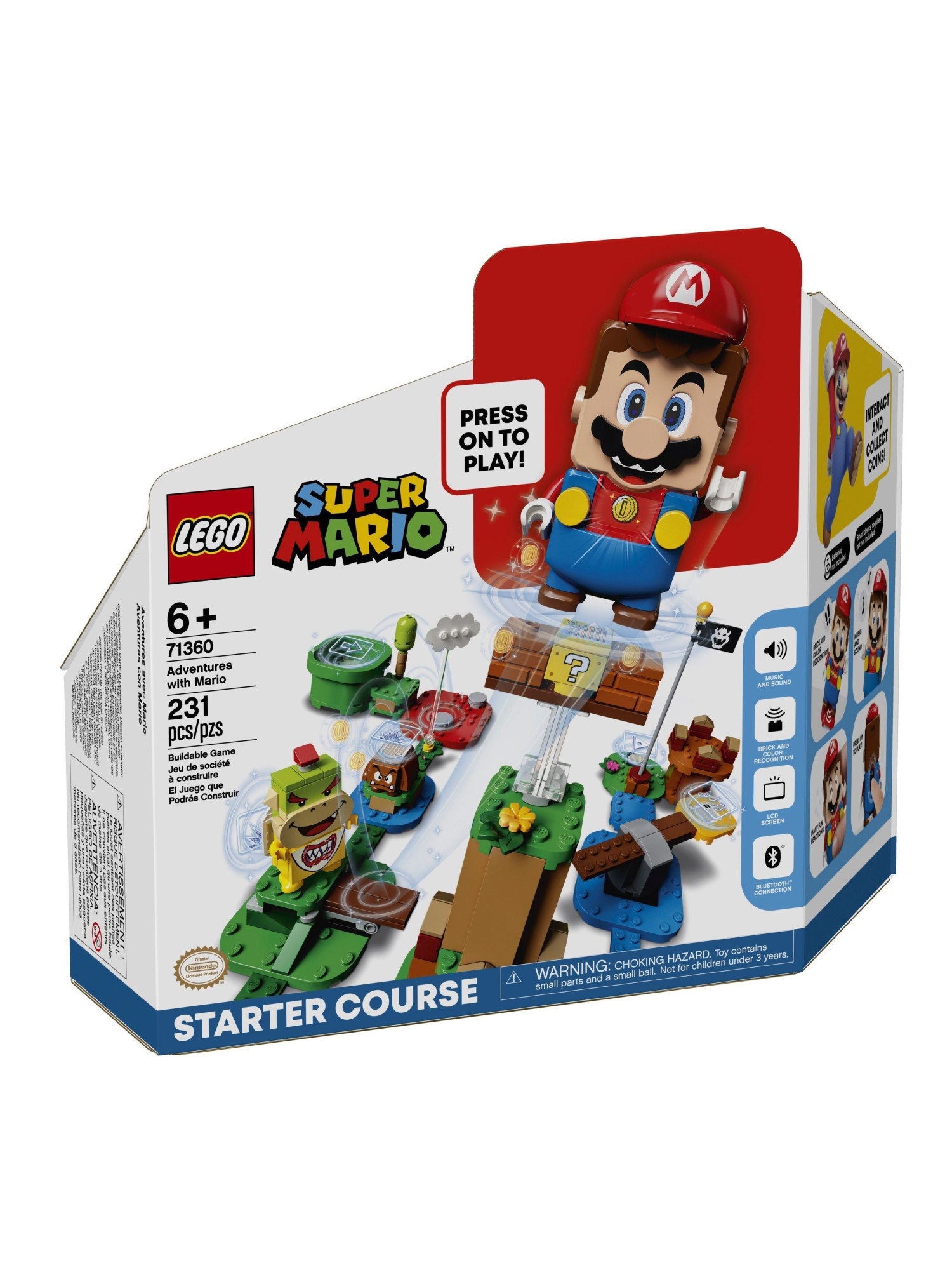 Конструктор LEGO Super Mario Стартовый Набор 231 дет. - фото 1