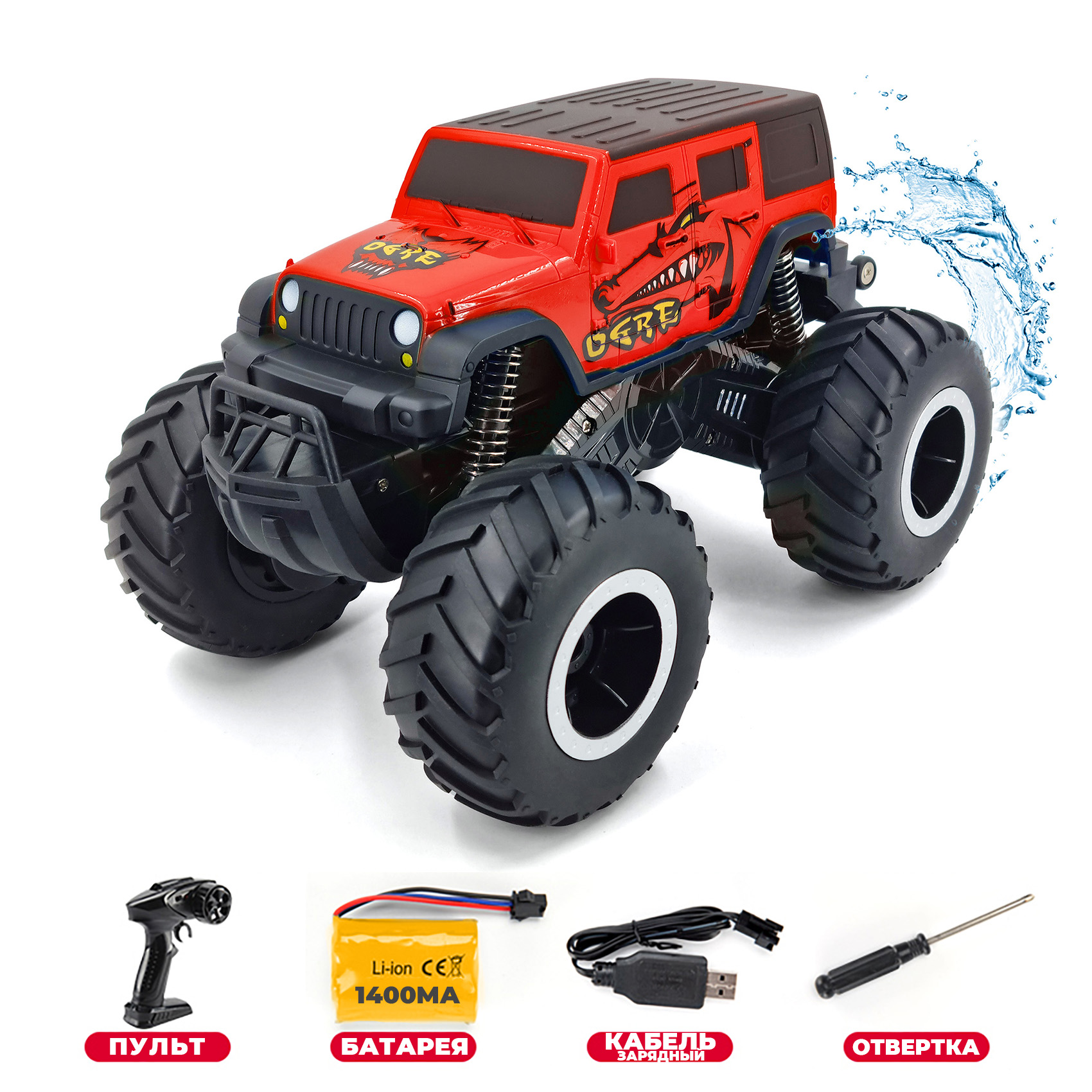 Внедорожник РУ Hotdeer Jeep 1:16 - фото 4