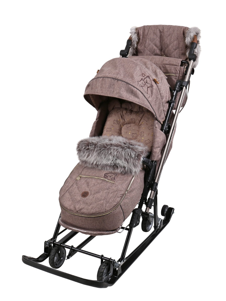 Санки-коляска NiKA kids с выдвижными колесами - фото 1