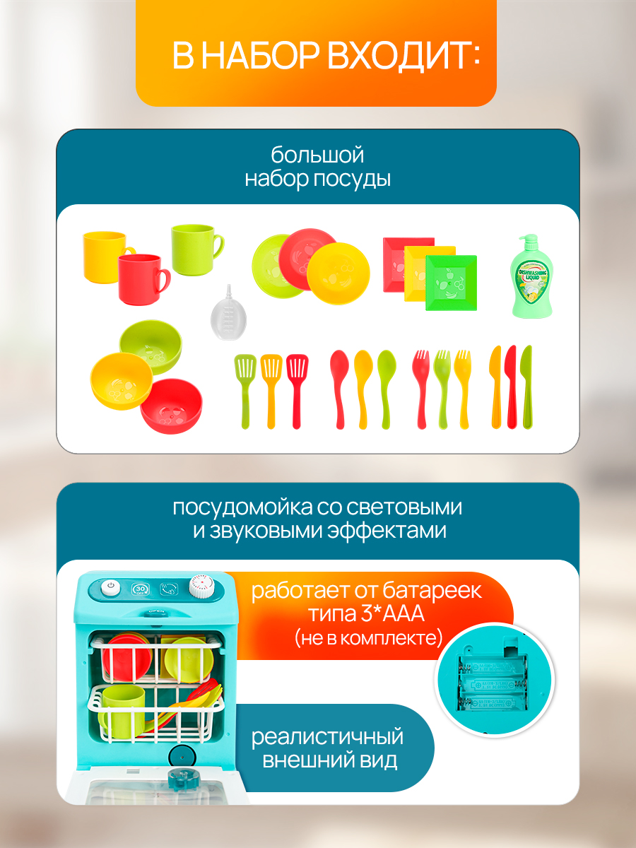 Игрушка Рыжий кот посудомоечная машина - фото 4