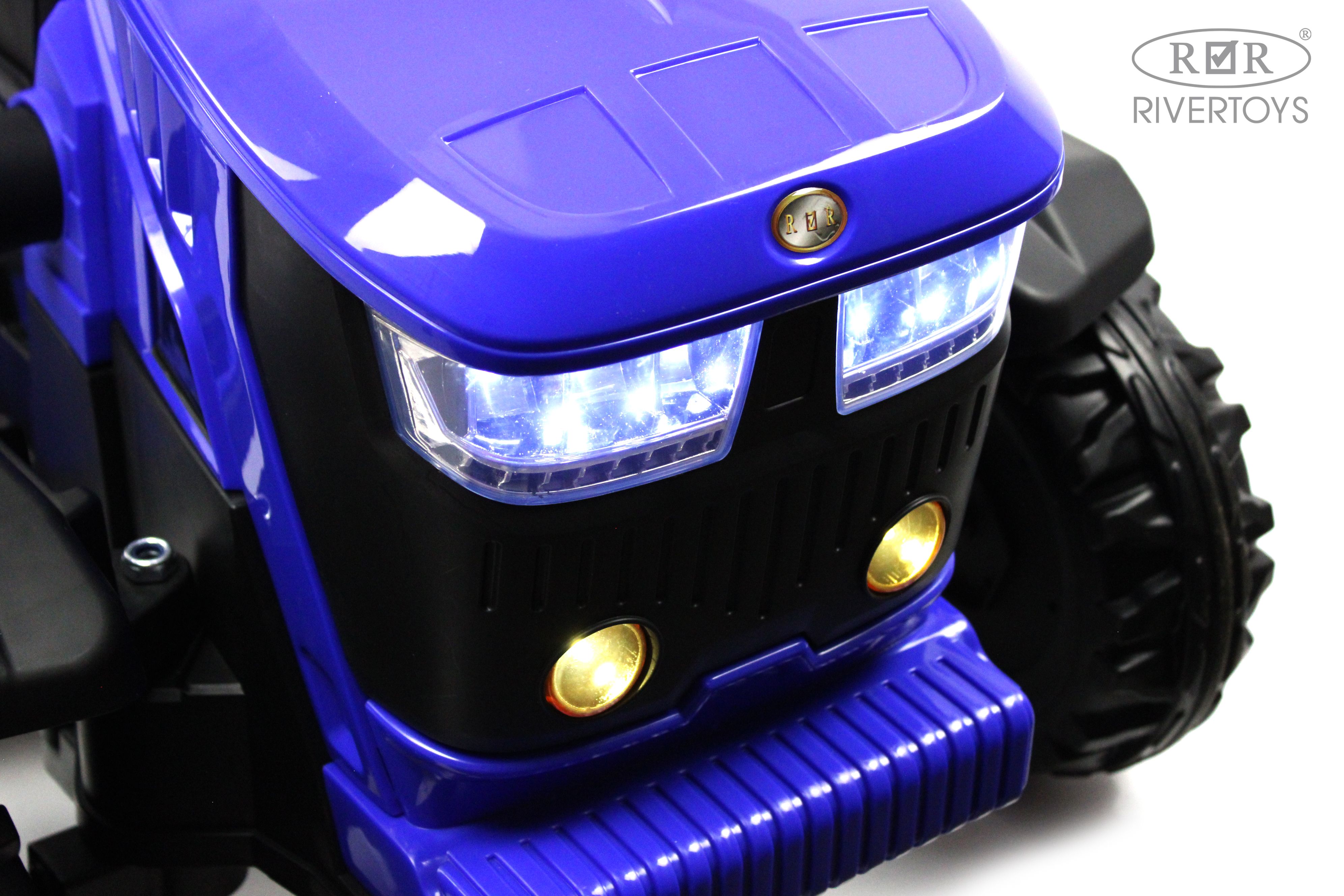 Электромобиль RIVERTOYS O555OO-BLUE С пультом ДУ - фото 6