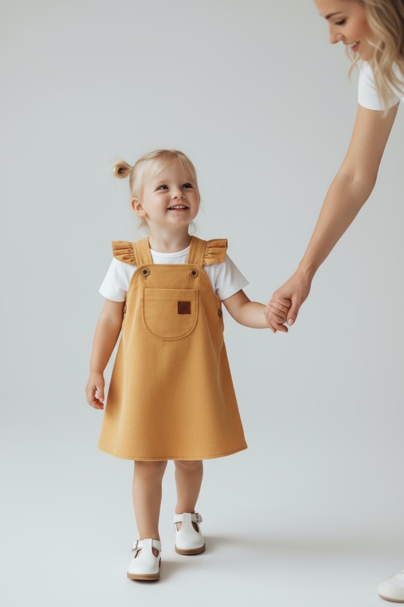 Сарафан Bunnyphant Т018/горчичный - фото 1