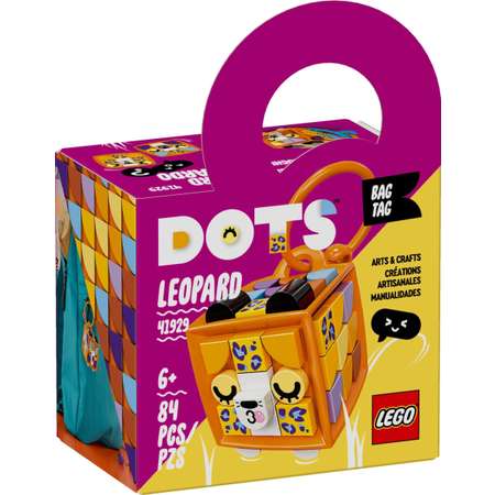 Конструктор LEGO DOTS Брелок Леопард 84 дет.