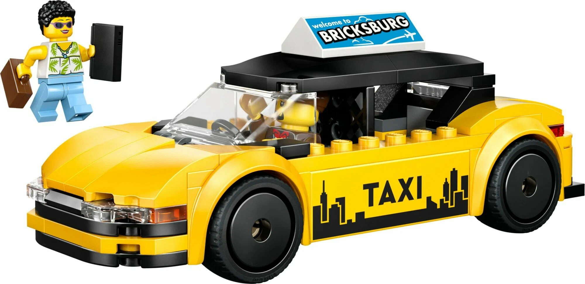 Конструктор LEGO City Желтое такси 60487 122 дет. - фото 6