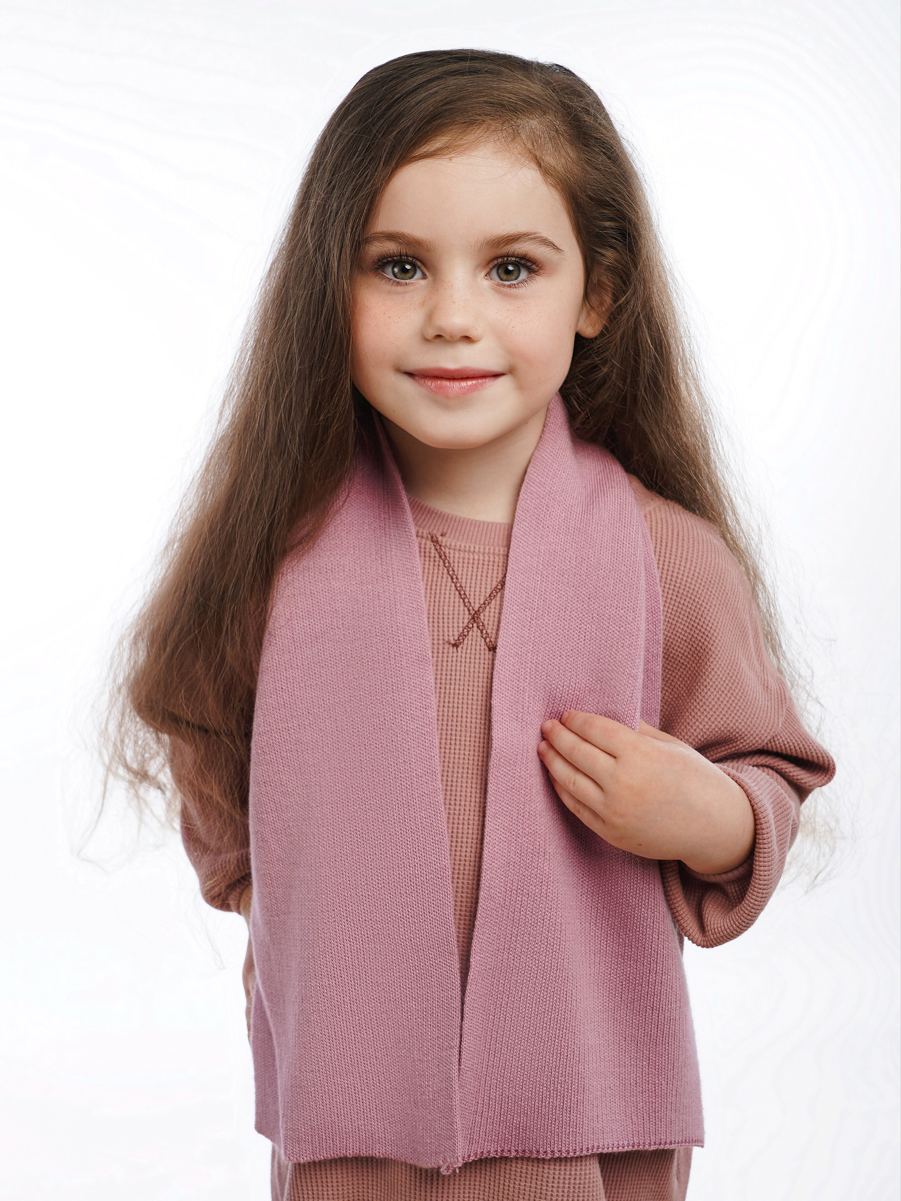 Шарф ПриКиндер U-W_232829 Цвет: Пудра - фото 1