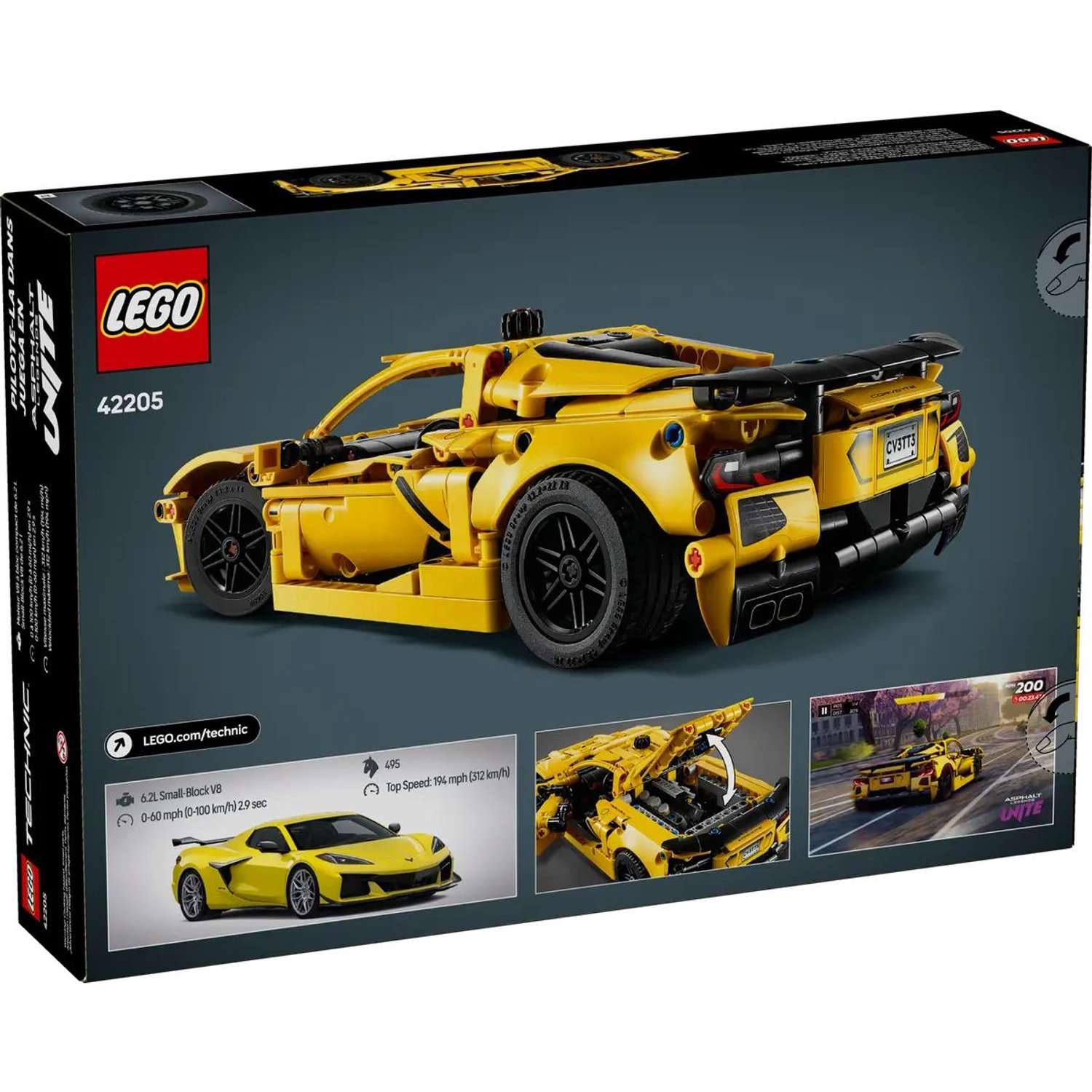 Конструктор LEGO Technic Chevrolet Corvette Stingray 732 дет. - фото 7