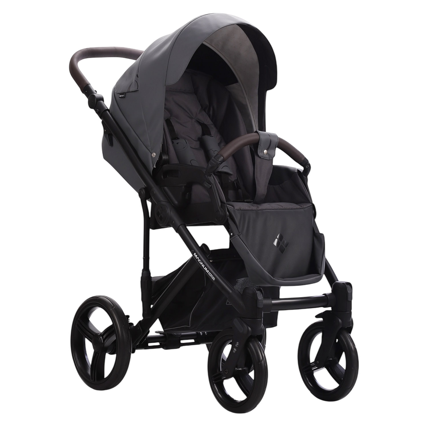 Коляска 2в1 Bebetto Magnum Light SE Pro серый - фото 4