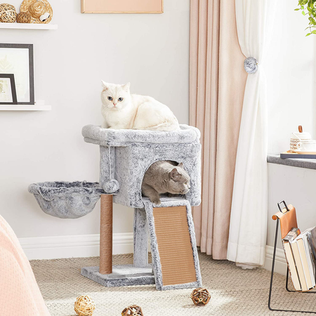 Когтеточка для кошек с домиком Pet БМФ Серый
