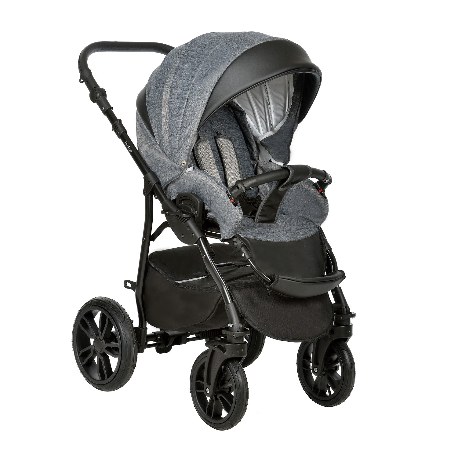 Коляска 2в1 Indigo Indigo (07) черный - фото 3