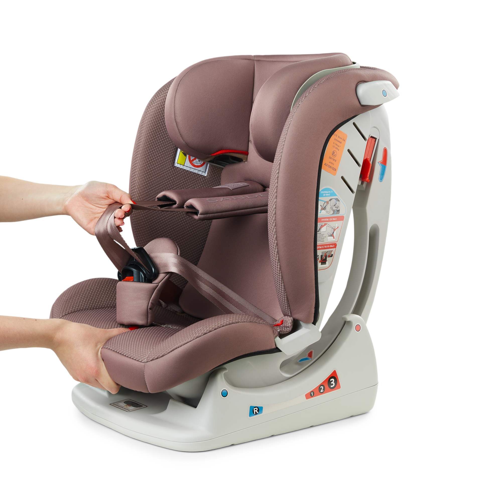 Автокресло Happy Baby Sandex 0+/1/2/3 (0-36 кг) розовый - фото 13