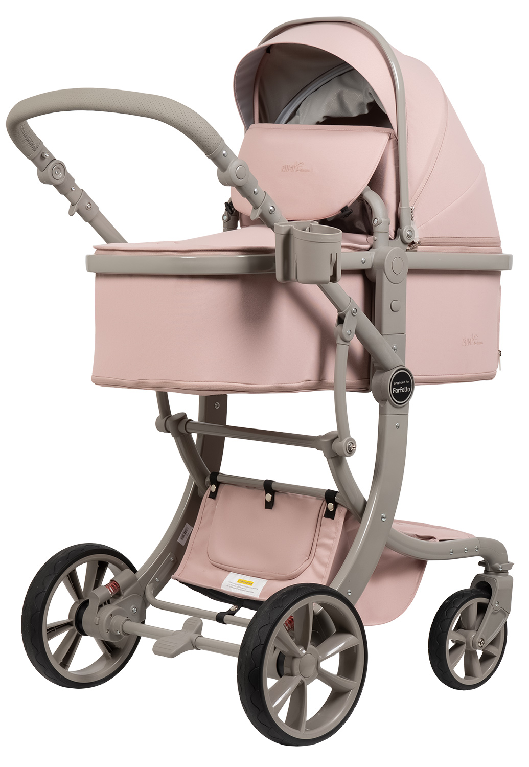 Коляска трансформер Aimile Авантюрист / Adventurer розовый - фото 2