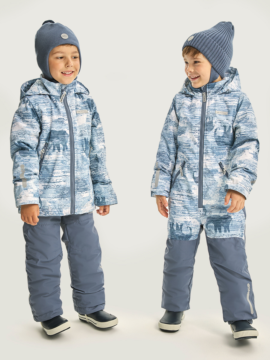 Комбинезон NIKASTYLE 8м1326 деним/серый - фото 11