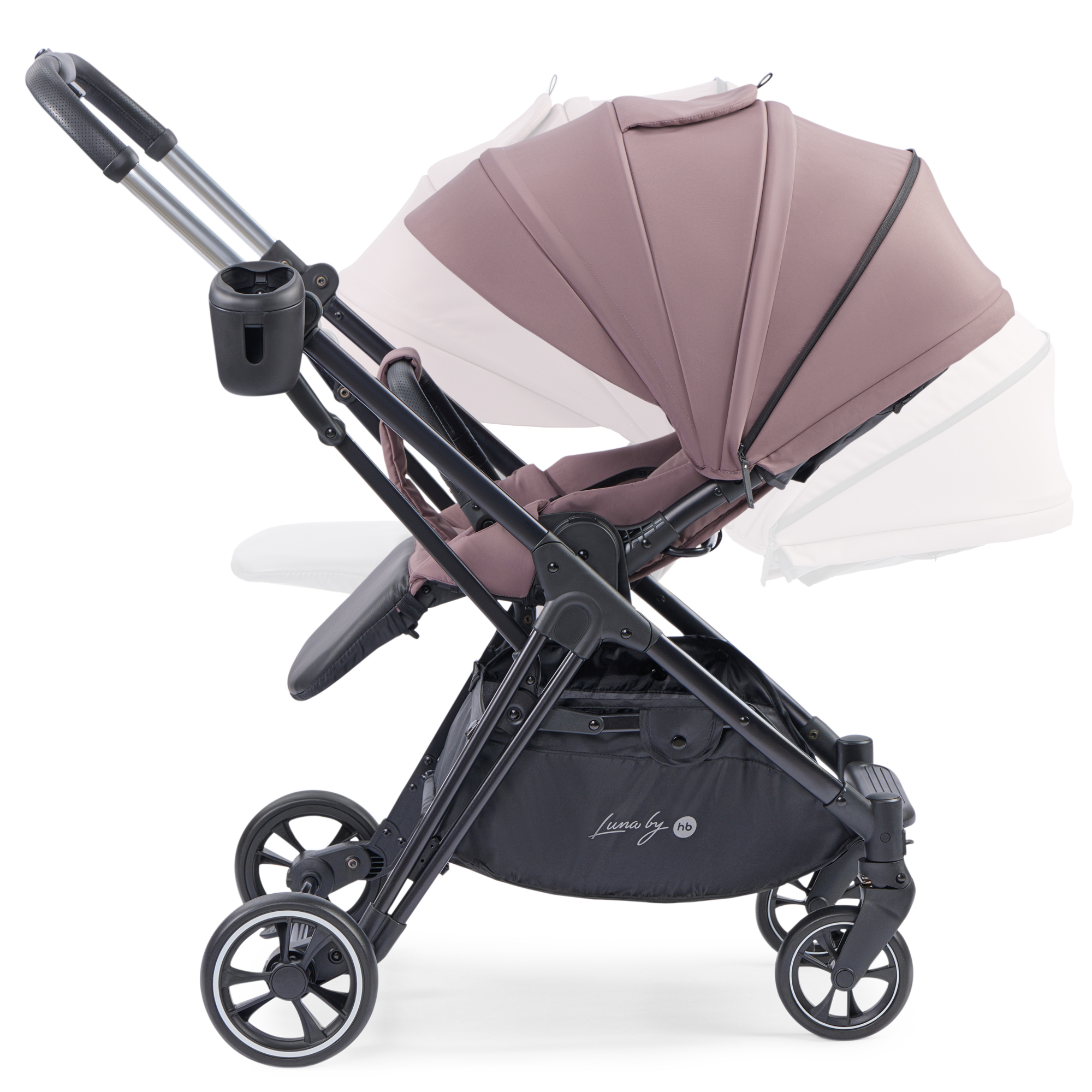 Коляска прогулочная Happy Baby Luna розовый - фото 21