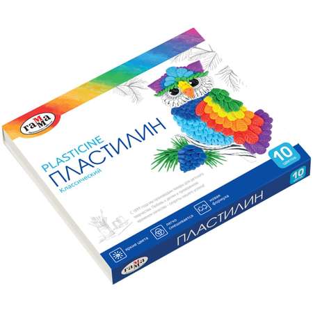 Пластилин ГАММА 10 цв.