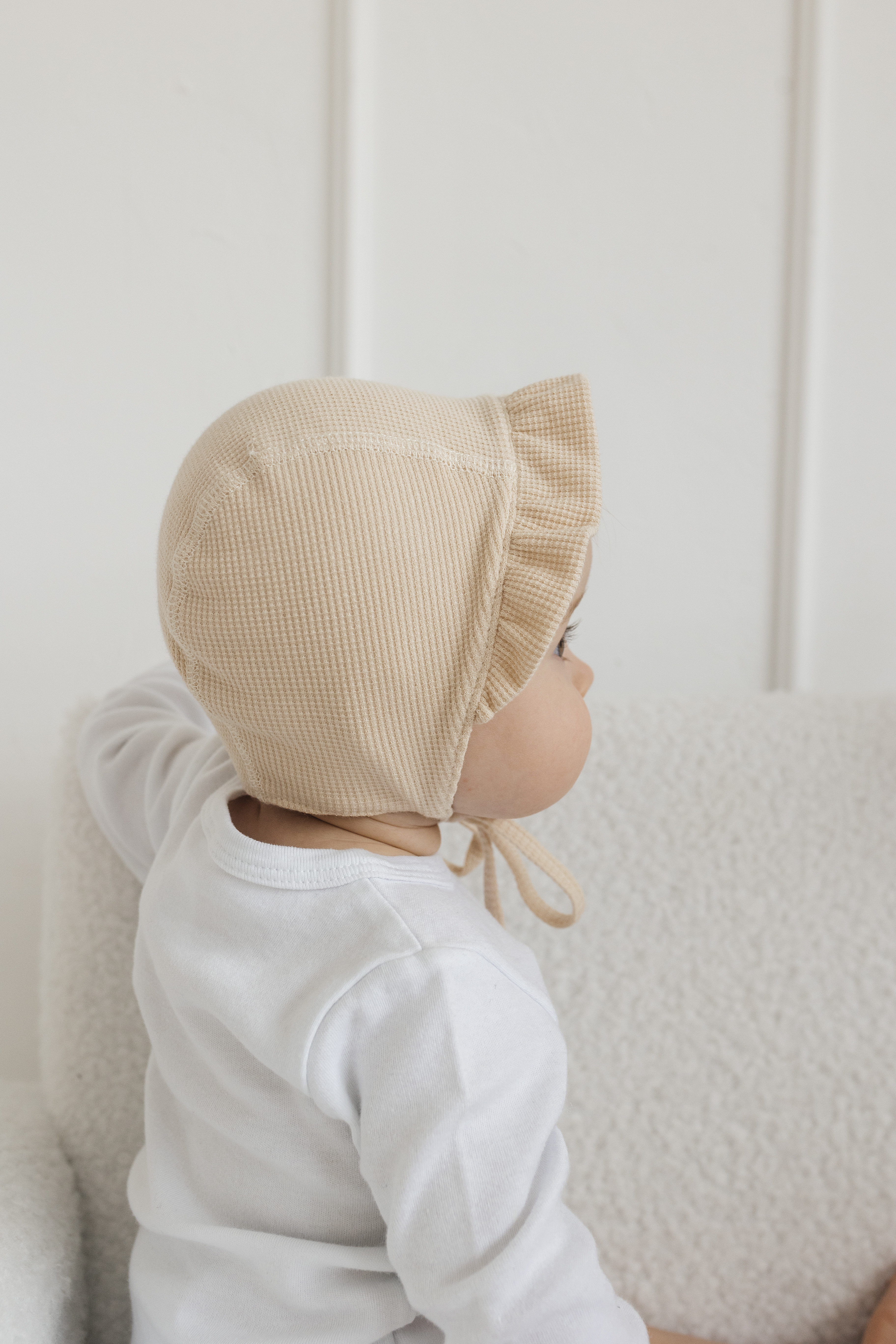 Чепчик Чудо-Кроха I-164 /бежевый вафелька - фото 4