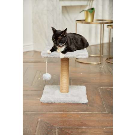 Когтеточка для кошек лежанка Pet БМФ Серый