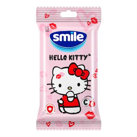 Влажные салфетки Smile 15 шт.