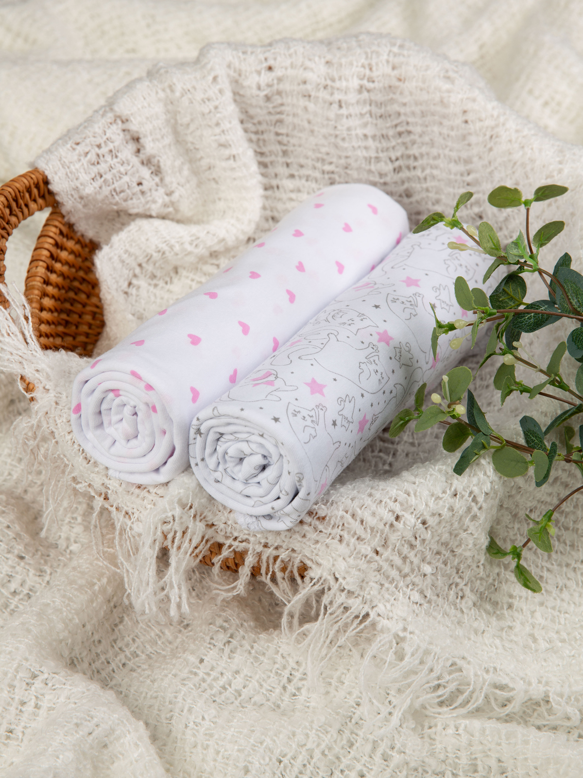 Пелёнка inlovery Легкость трикотаж 90х120 см 2 шт. - фото 17