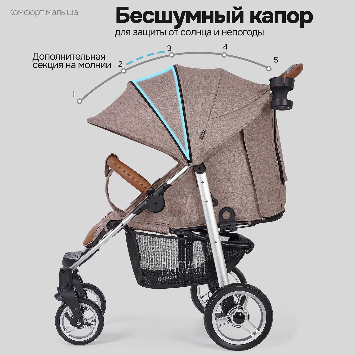 Коляска прогулочная Nuovita Corso - фото 4