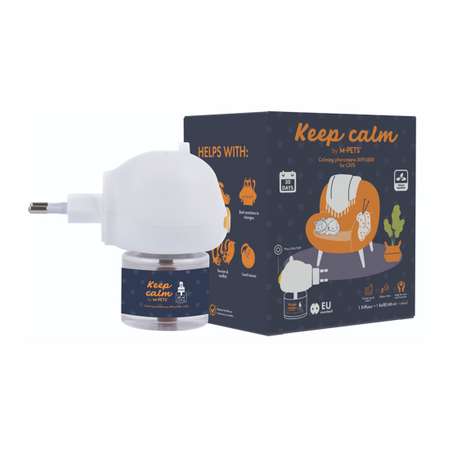 Диффузор для кошек M-PETS KEEP CALM успокаивающий феромон 48мл