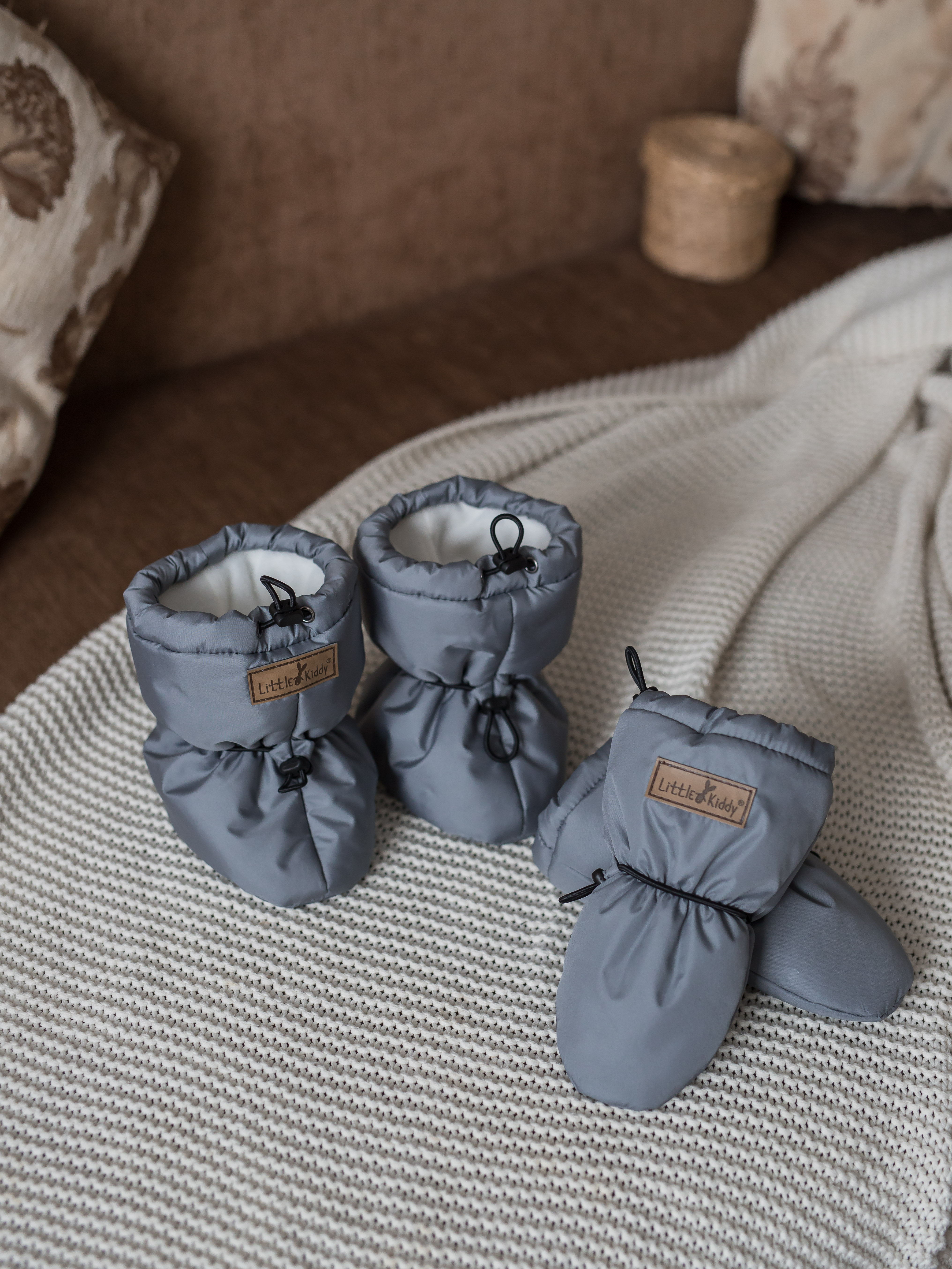 Пинетки LittleKiddy komplekt_demiсерый - фото 7