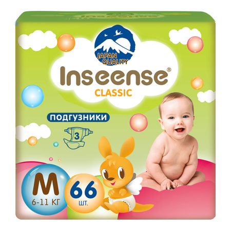 Подгузники INSEENSE Classic M 66 шт.