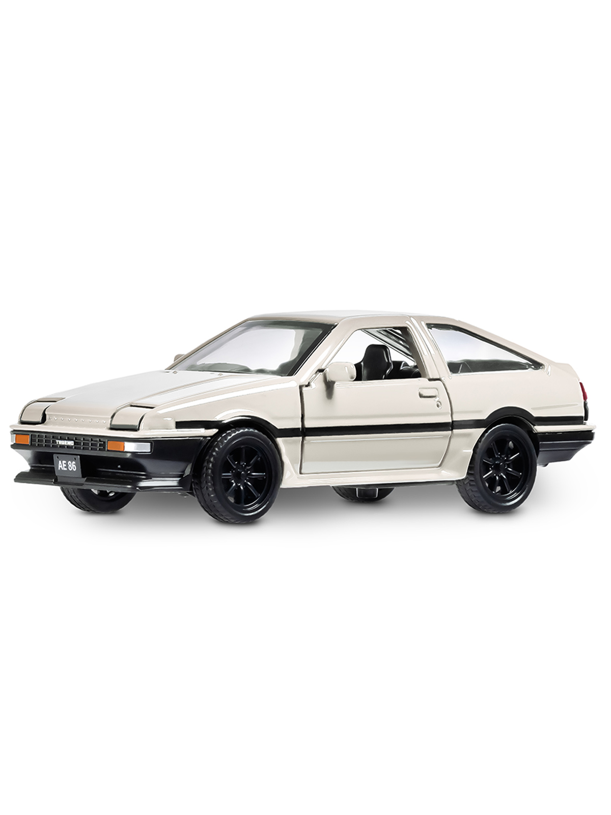 Автомобиль АВТОпанорама Toyota AE86 1:37 белый JB1251667 - фото 10