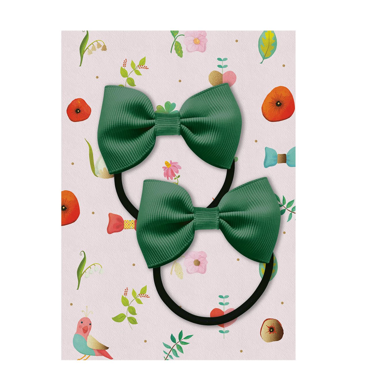 Набор резинок Milledeux Bowtie Bow зеленый 587-Pigtail-CGC-05 - фото 3
