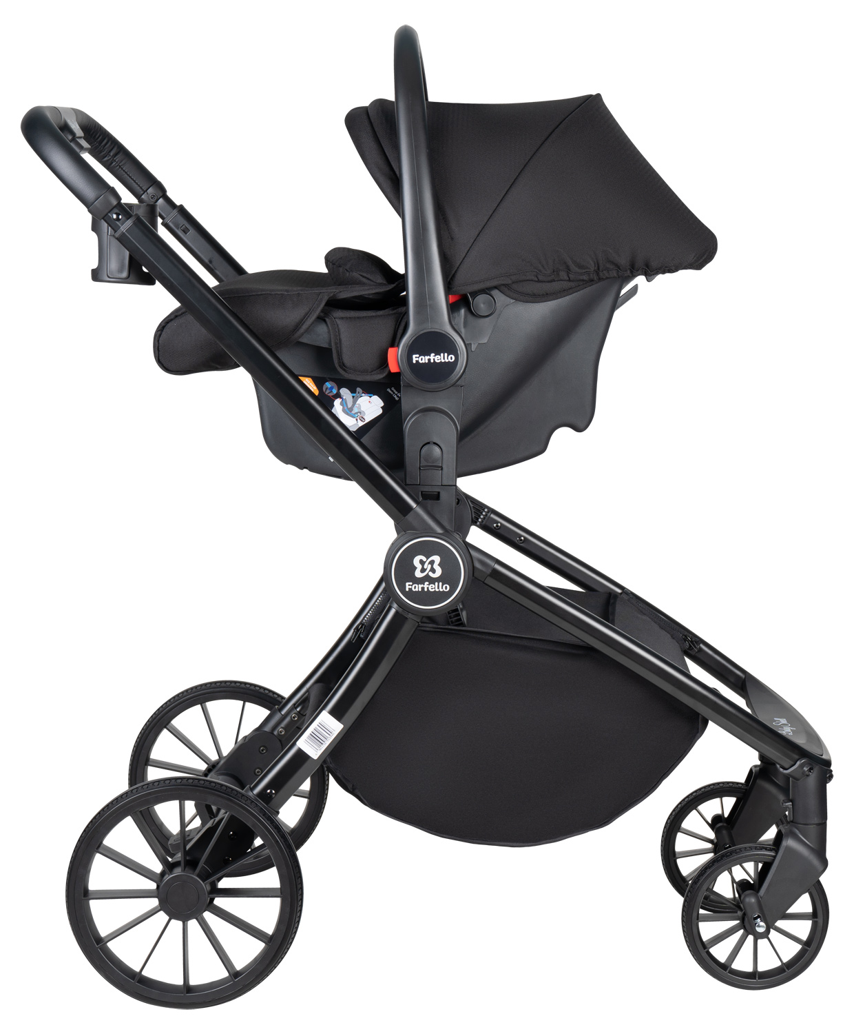 Коляска 3в1 Farfello Baby shell серый - фото 13