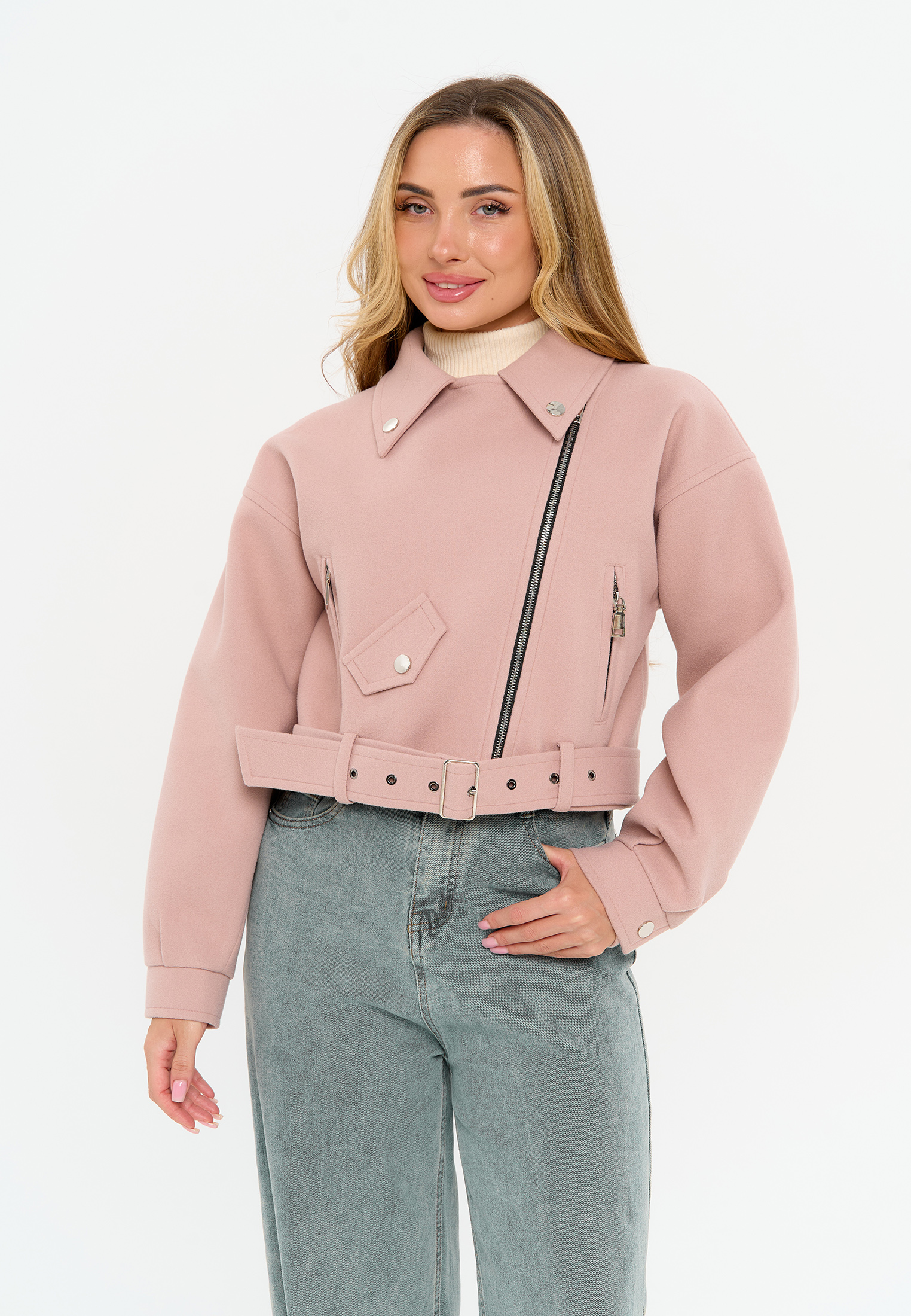 Куртка Stylish AMADEO AJ-8501-розовый - фото 12