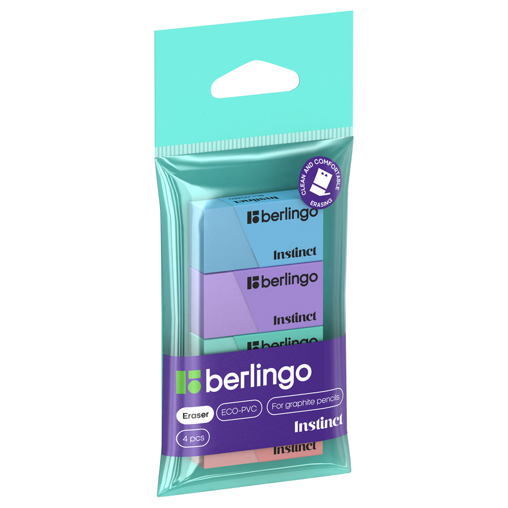 Ластик BERLINGO Instinct 4 шт. - фото 2