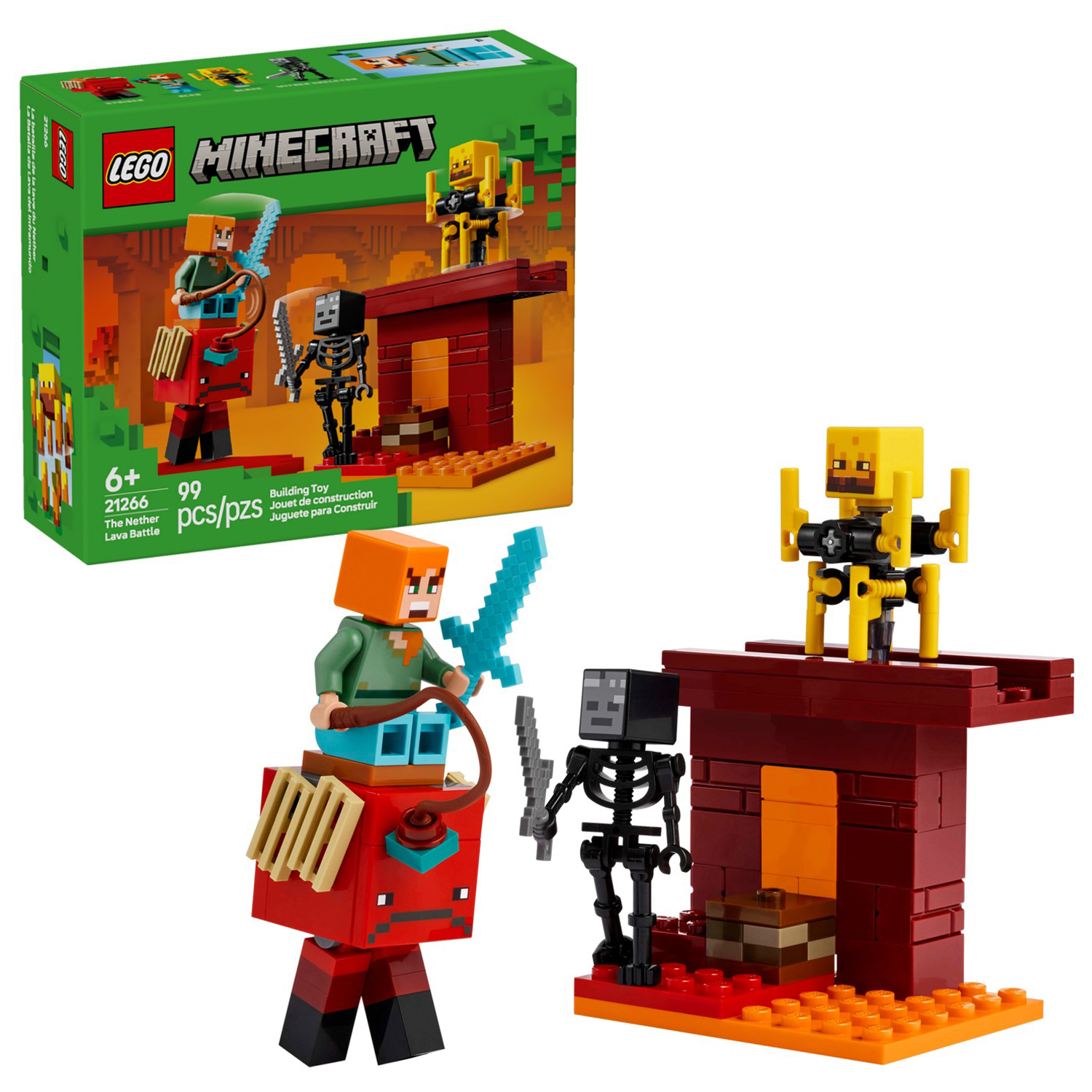 Конструктор LEGO Minecraft Битва в лаве Невер 99 дет. - фото 1