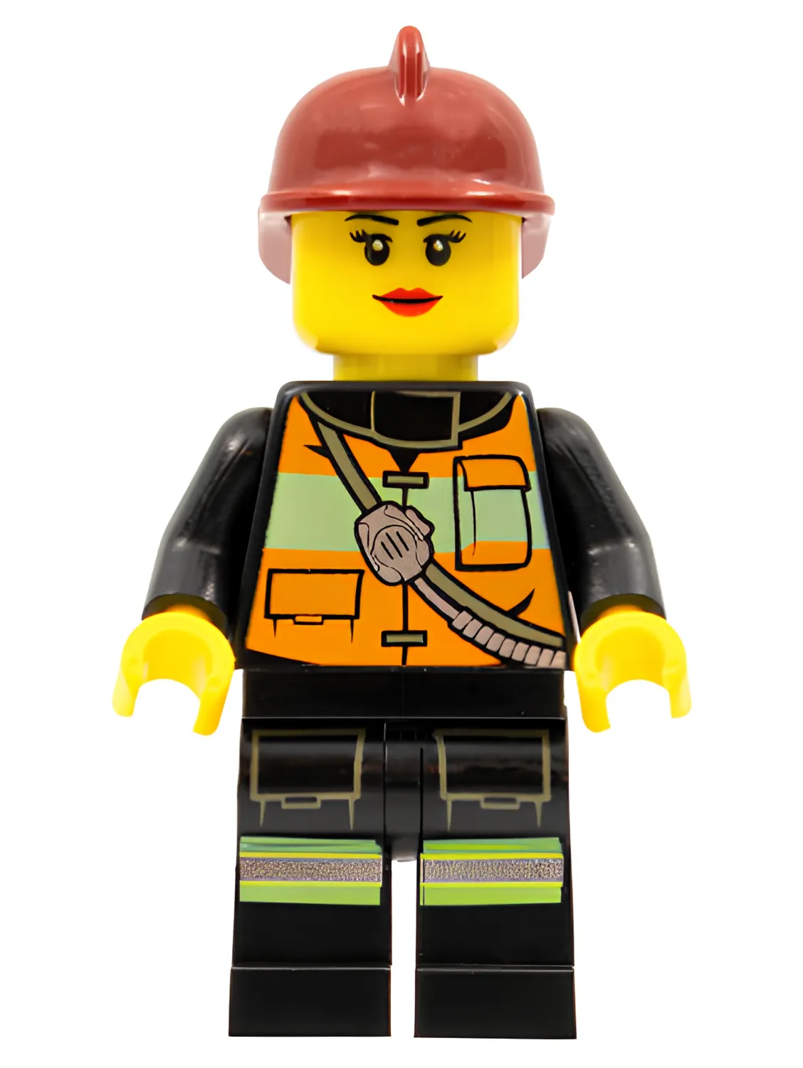 Изображение товара LEGO Минифигурка Fire Reflective с каской и жилетом Изображение товара LEGO Минифигурка Fire Reflective с каской и жилетом