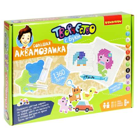 Аквамозаика Bondibon набор 16 фигурок 11 цветов