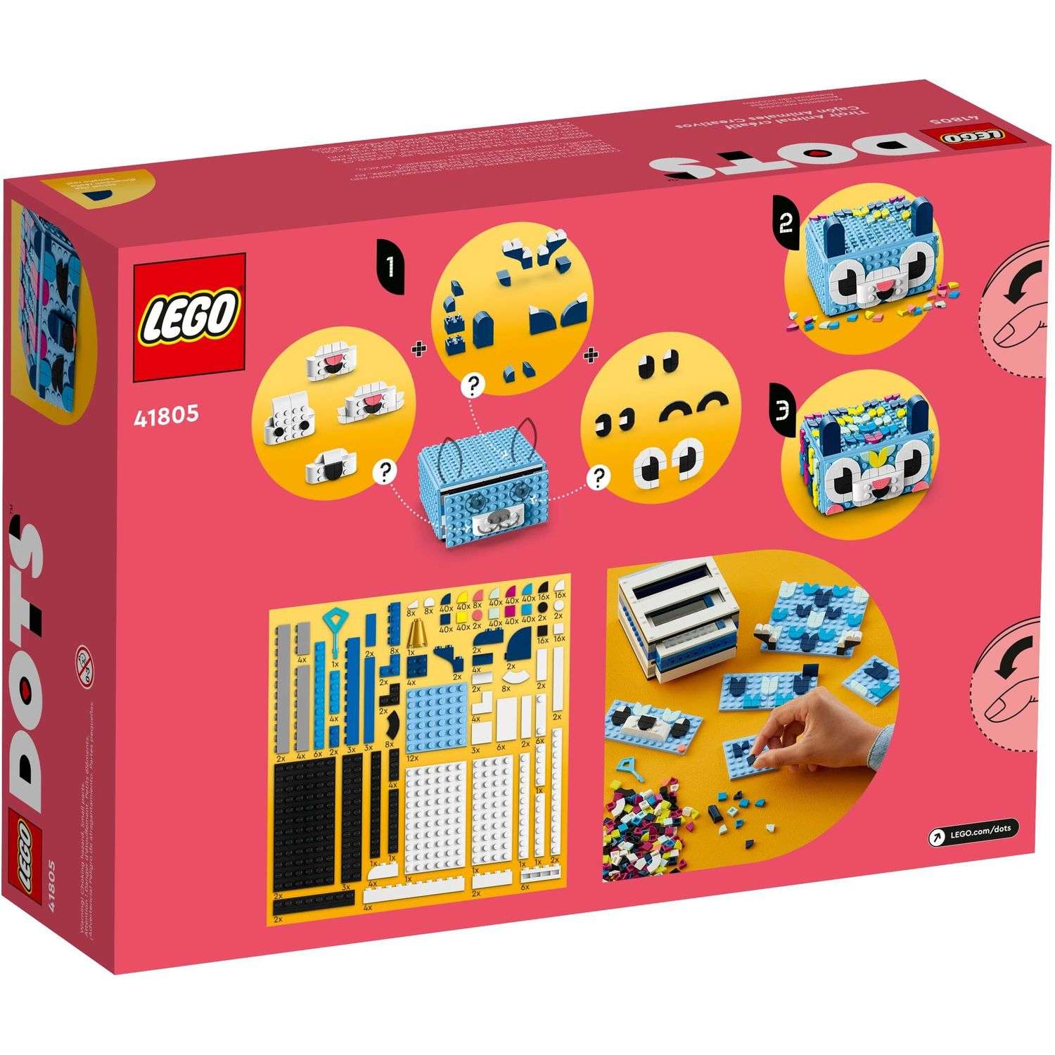 Конструктор LEGO DOTS Creative Animal Drawer 643 дет. - фото 9