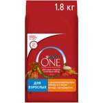 Корм для собак Purina One средних и крупных пород курица-рис 1.8кг