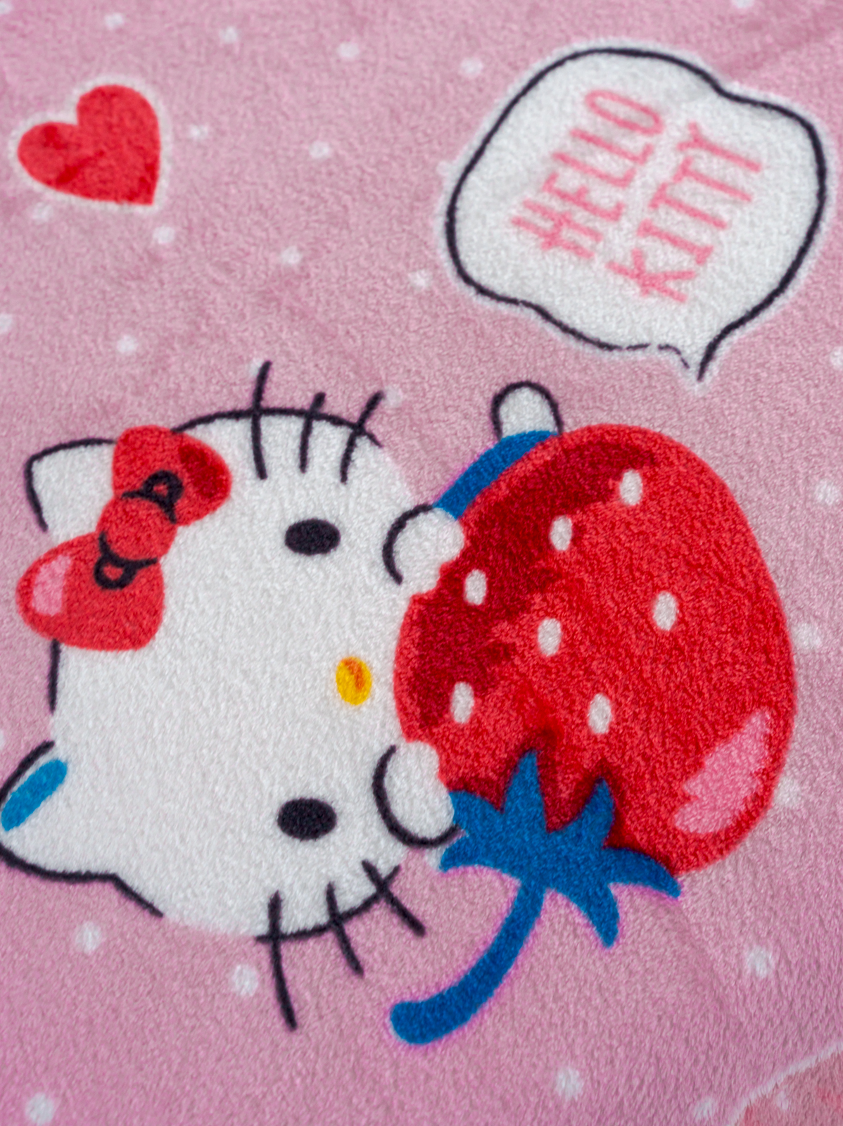Плед детский Павлинка Аэро Софт Hello Kitty Клубнички р. 150*200 - фото 11