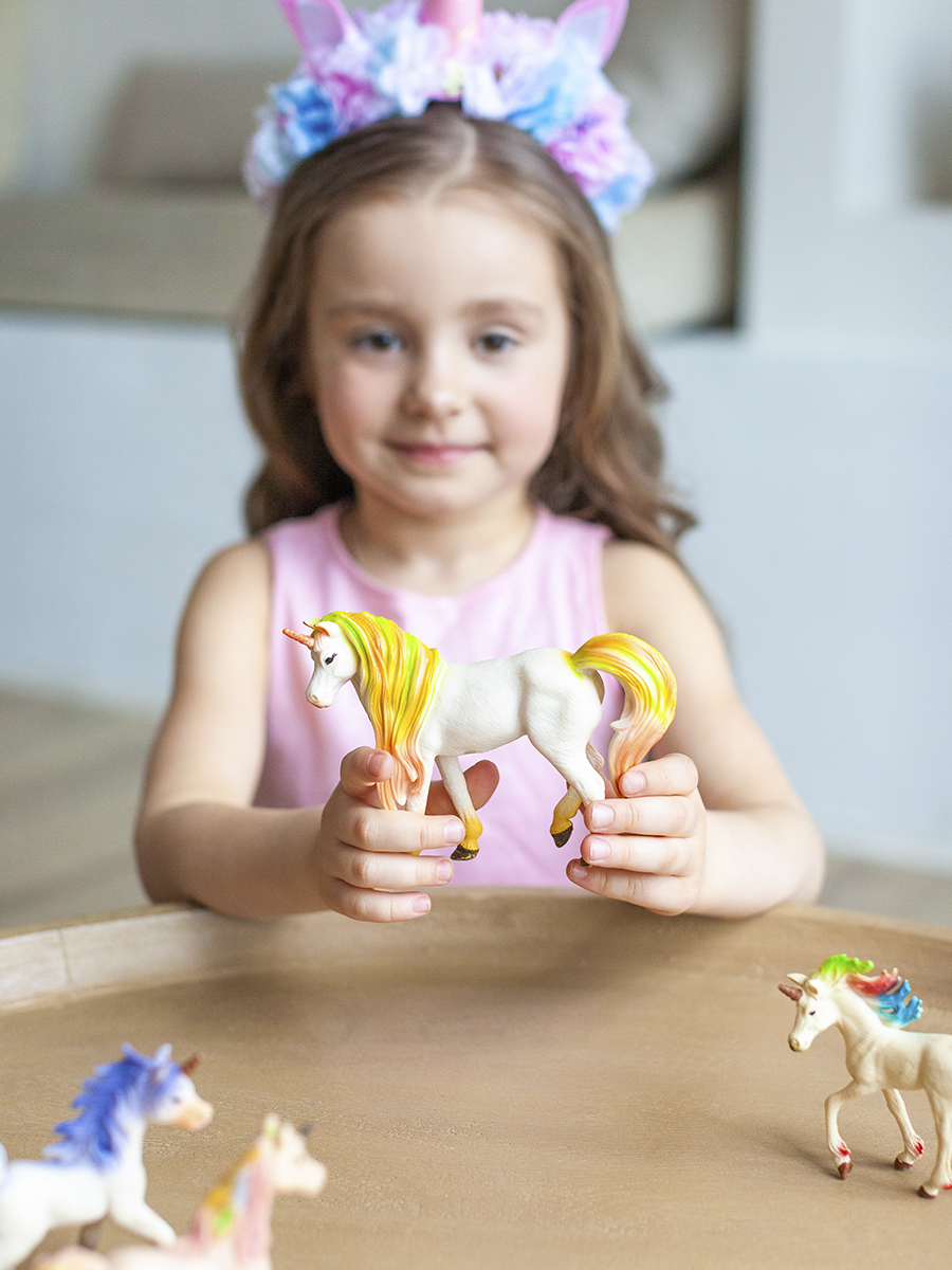 Фигурка Masai Mara Белый единорог с золотой - фото 5