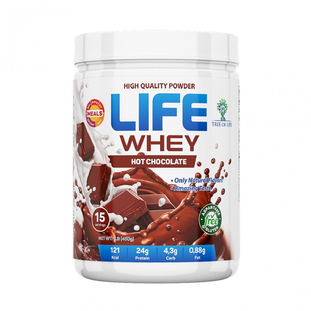 Протеин сывороточный Tree of Life Life Whey 450 гр вкус Шоколад - фото 1
