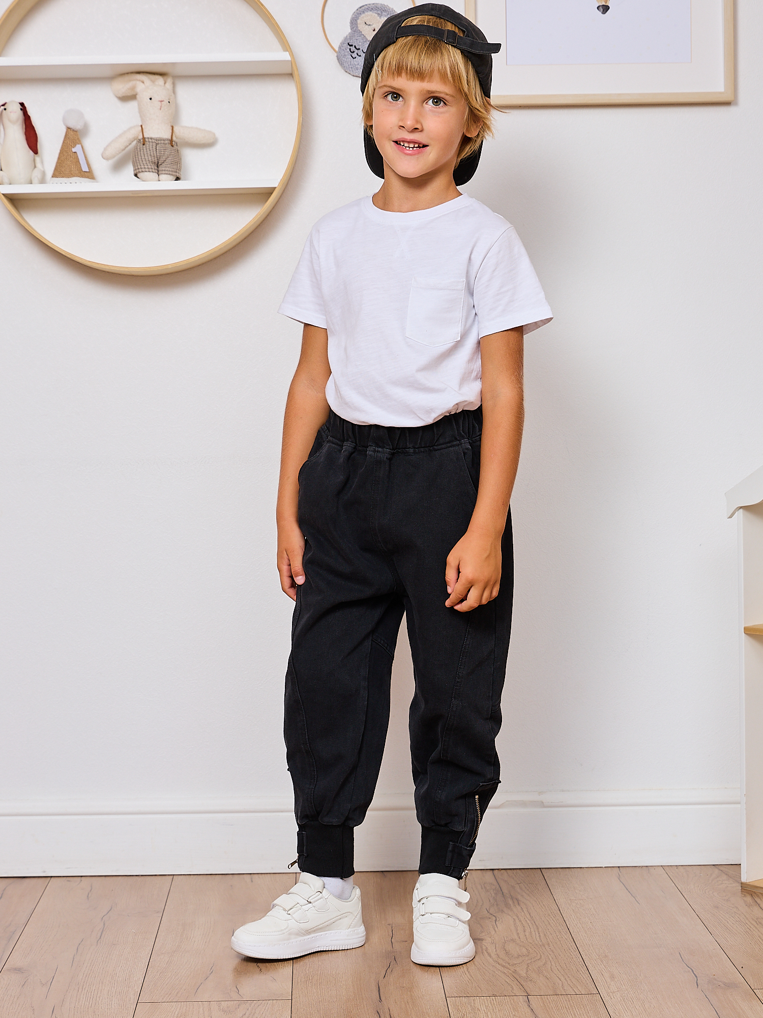 Джоггеры Artcher Jeans0014Джоггеры_черные - фото 9