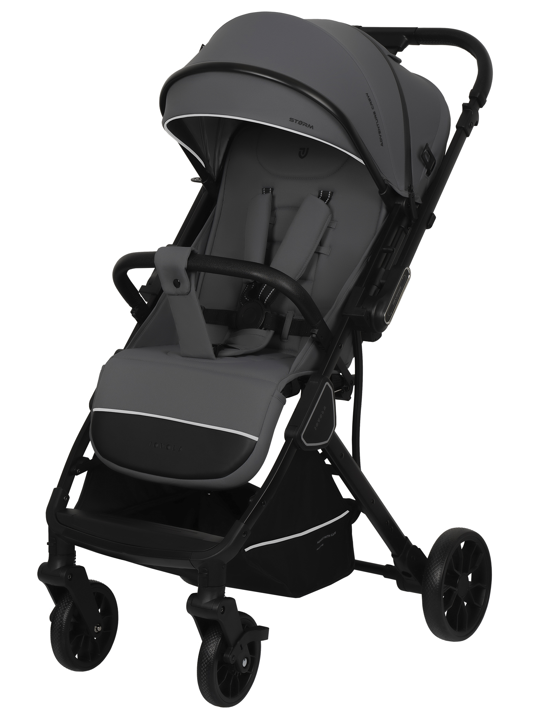 Изображение товара Коляска прогулочная JOVOLA Storm темно-серый