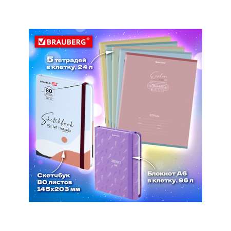 Набор канцелярский Brauberg Pastel 63 предм.