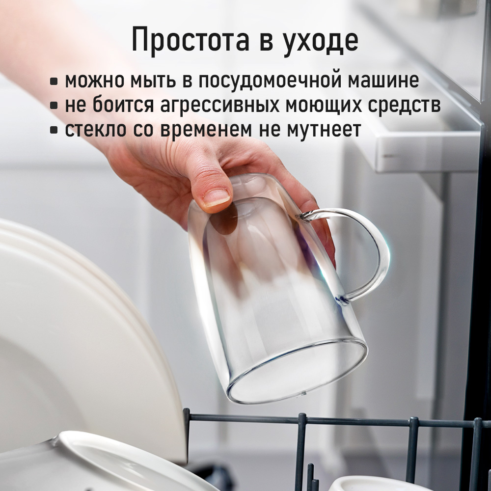 Прозрачные кружки MARTA MT-GD3780C - фото 7