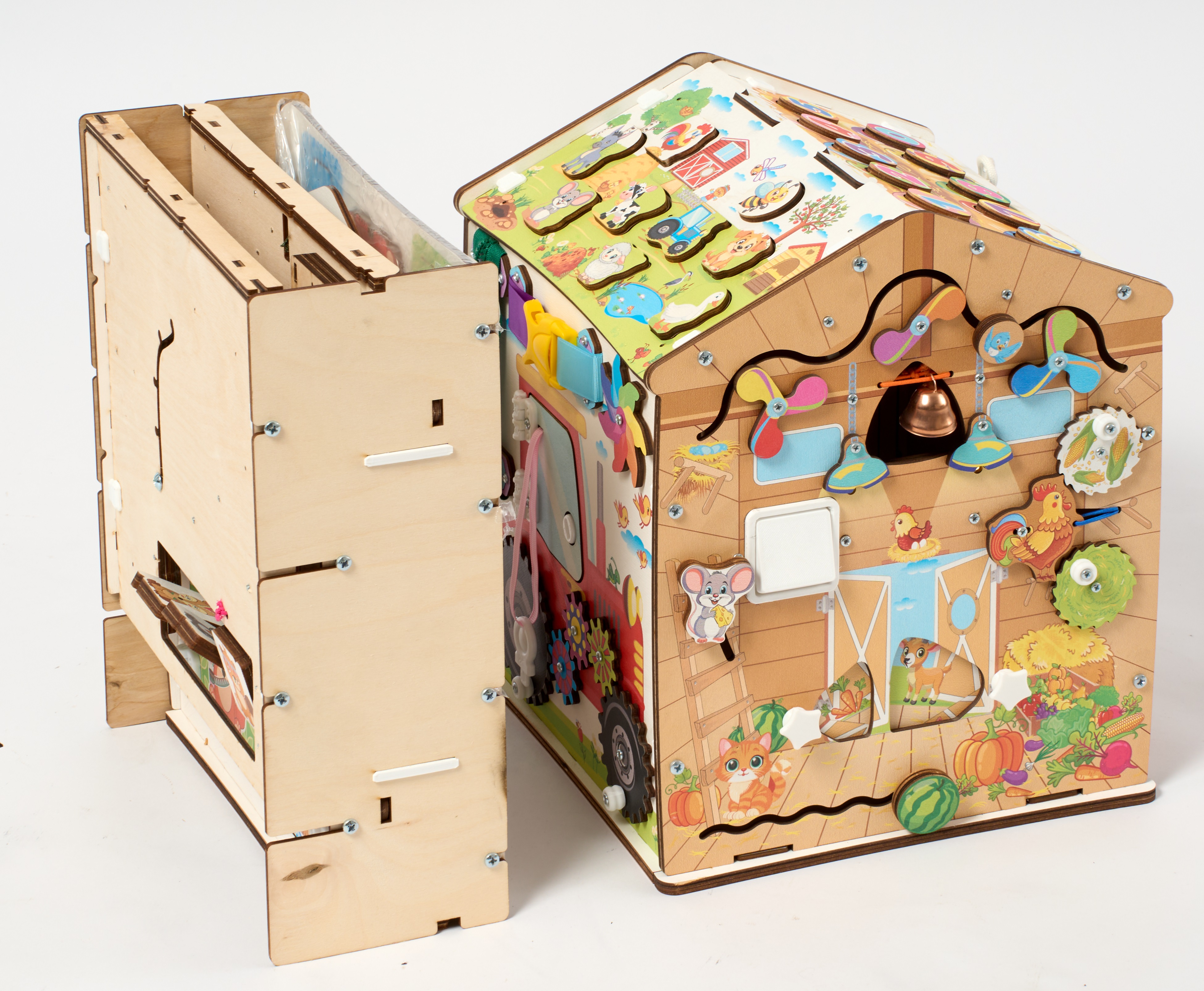 Игрушка MyKiddyQuest бизиборд Ферма - фото 19