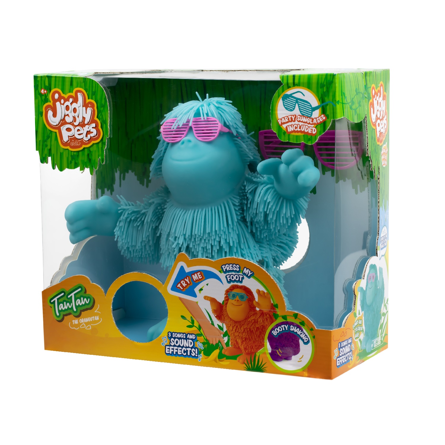 Игрушка мягкая Jiggly Pets обезьянка 25 см - фото 6