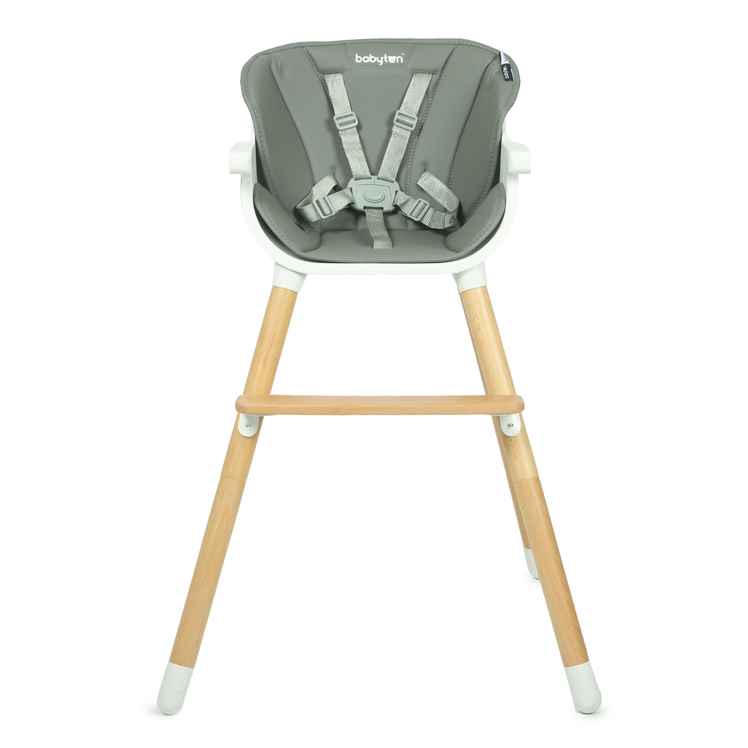 Стульчик для кормления Babyton Woody Grey трансформер - фото 3