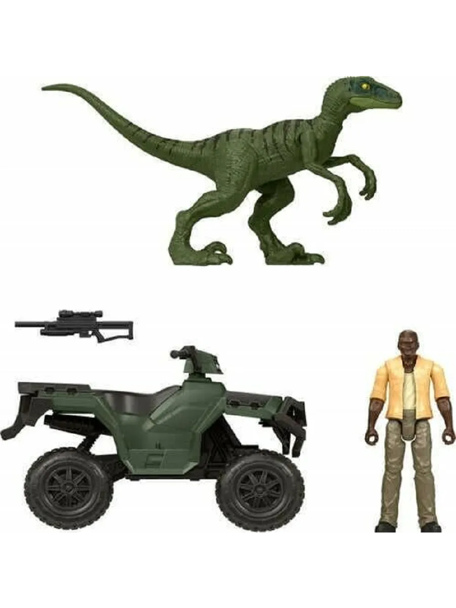 Игровой набор Jurassic World Jurassic Park Погоня Барри на квадроцикле - фото 4
