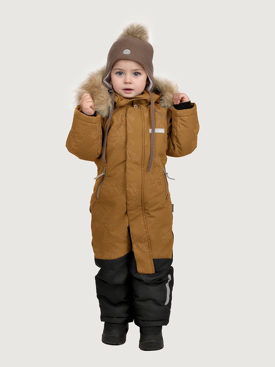 Комбинезон NIKASTYLE 8з0325 кэмел/черный - фото 1